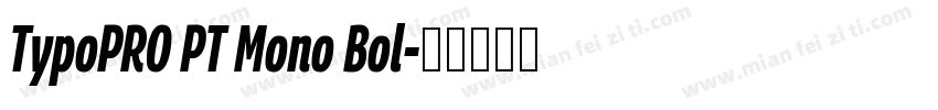 TypoPRO PT Mono Bol字体转换
